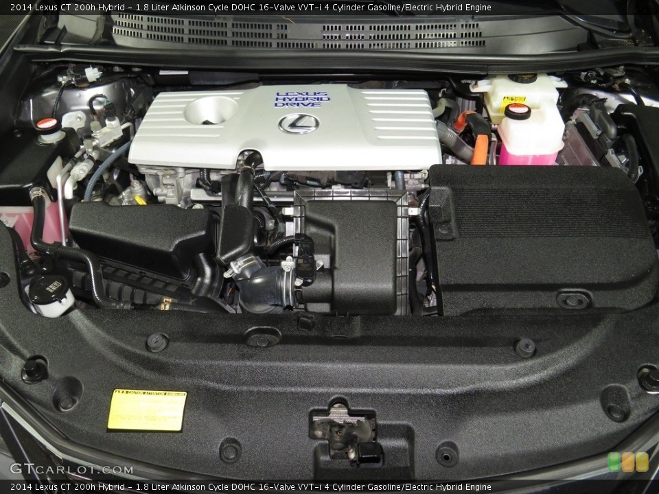 1.8 Liter Atkinson Cycle DOHC 16-Valve VVT-i 4 Cylinder Gasoline/Electric Hybrid Engine for the 2014 Lexus CT #138199119
