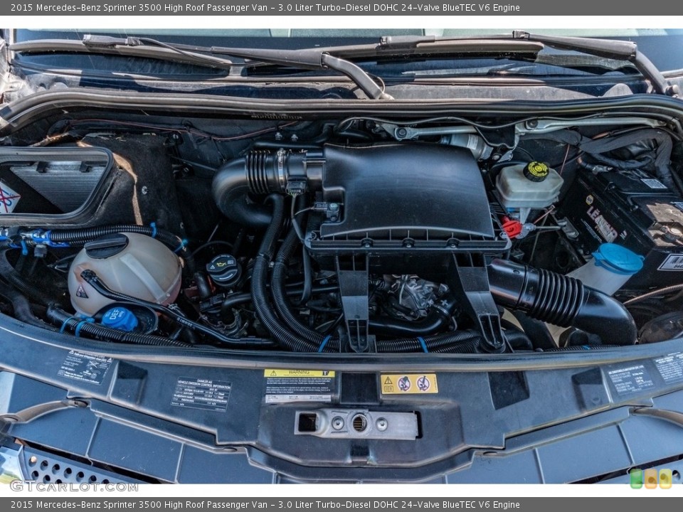 3.0 Liter Turbo-Diesel DOHC 24-Valve BlueTEC V6 2015 Mercedes-Benz Sprinter Engine