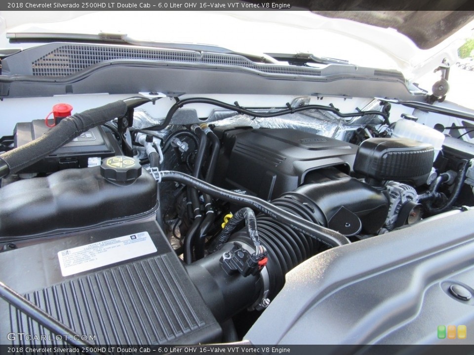 6.0 Liter OHV 16-Valve VVT Vortec V8 Engine for the 2018 Chevrolet Silverado 2500HD #138210840