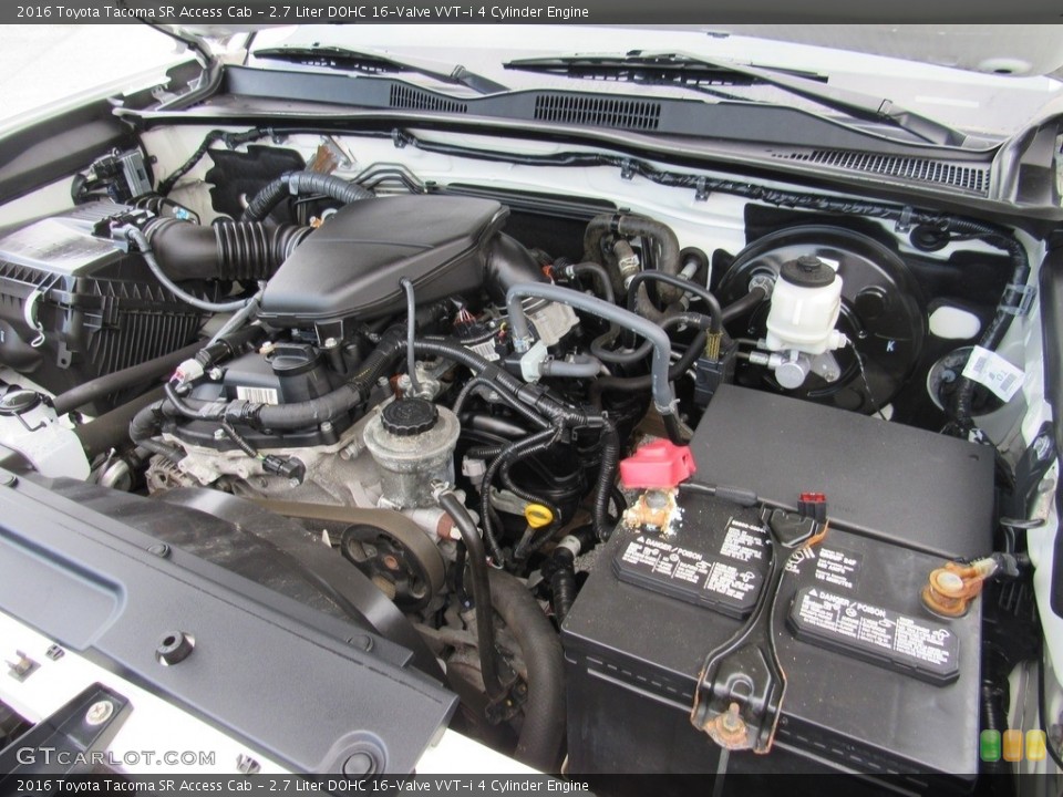 2.7 Liter DOHC 16-Valve VVT-i 4 Cylinder 2016 Toyota Tacoma Engine
