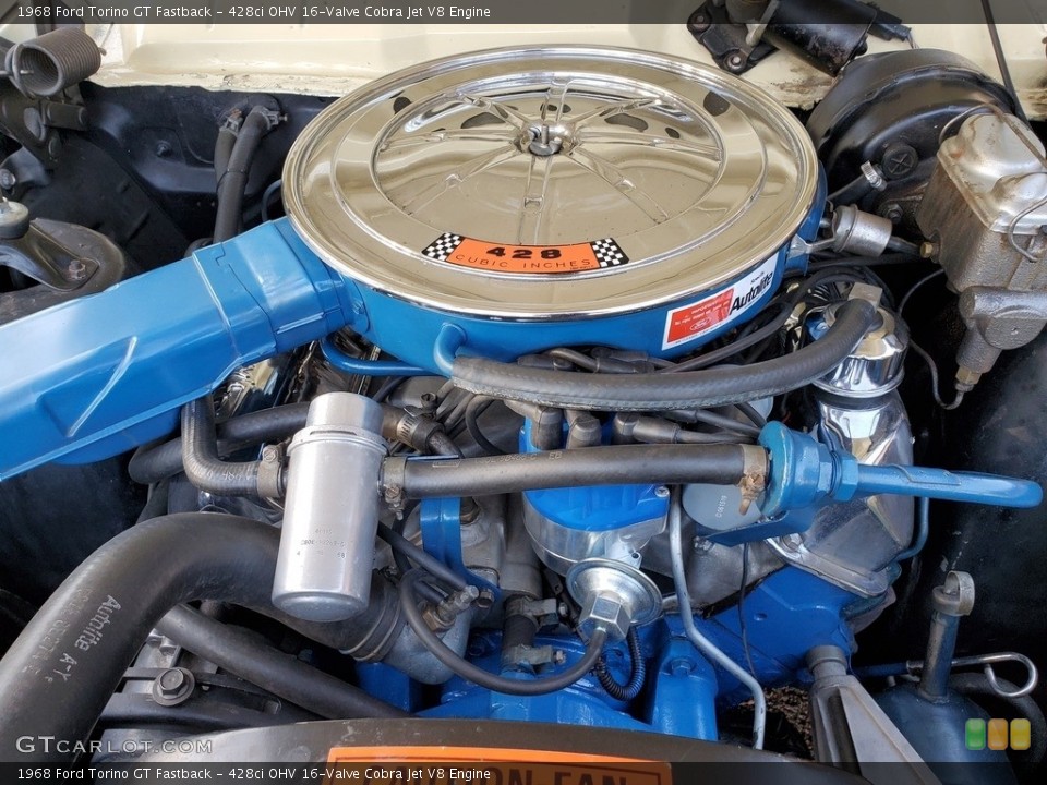 428ci OHV 16-Valve Cobra Jet V8 Engine for the 1968 Ford Torino #138281132