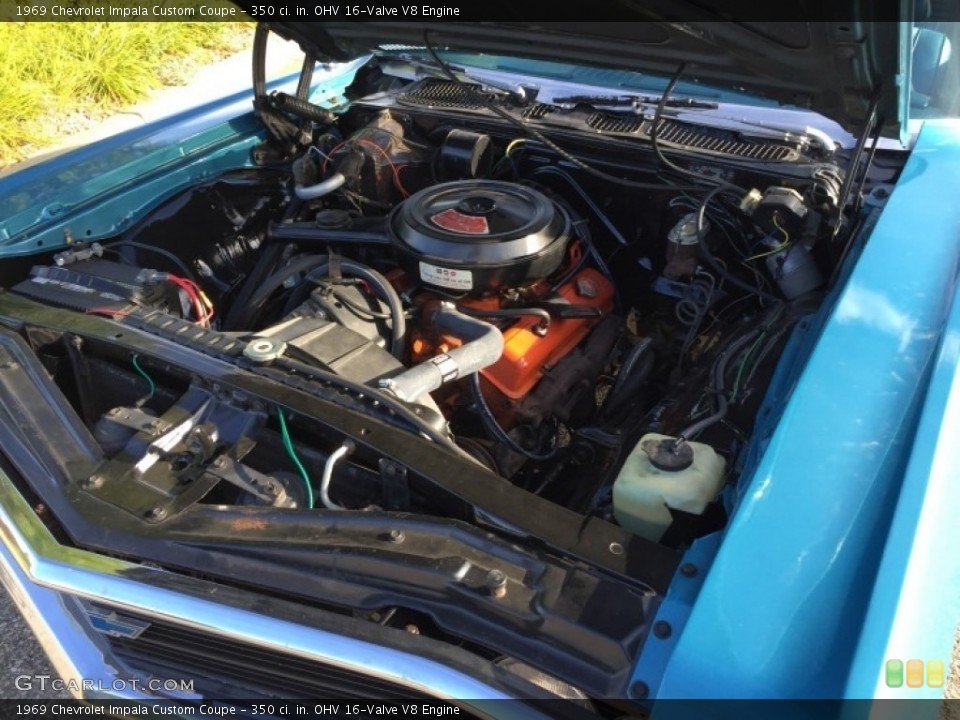 350 ci. in. OHV 16-Valve V8 Engine for the 1969 Chevrolet Impala #138301954