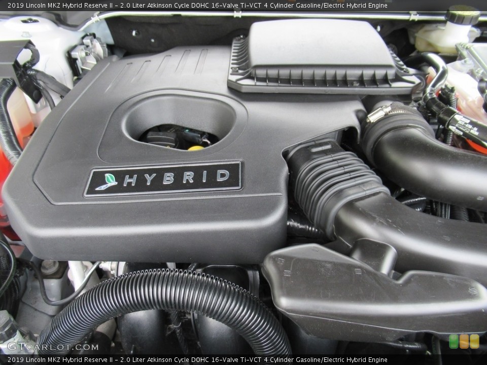 2.0 Liter Atkinson Cycle DOHC 16-Valve Ti-VCT 4 Cylinder Gasoline/Electric Hybrid 2019 Lincoln MKZ Engine