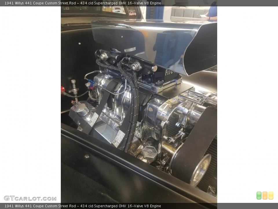 434 cid Supercharged OHV 16-Valve V8 Engine for the 1941 Willys 441 Coupe #138337530