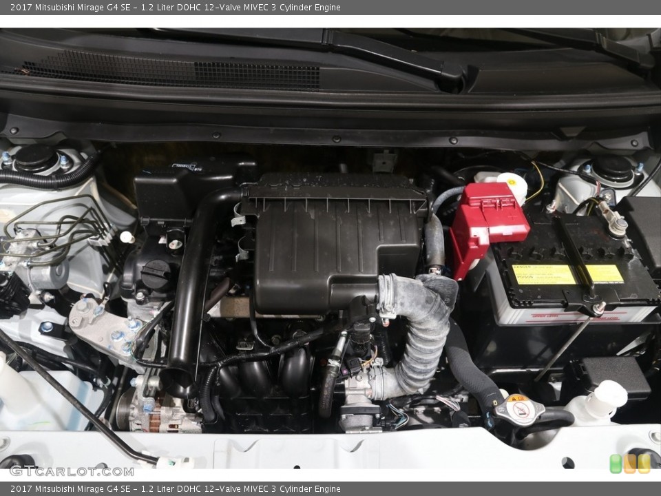 1.2 Liter DOHC 12-Valve MIVEC 3 Cylinder 2017 Mitsubishi Mirage G4 Engine
