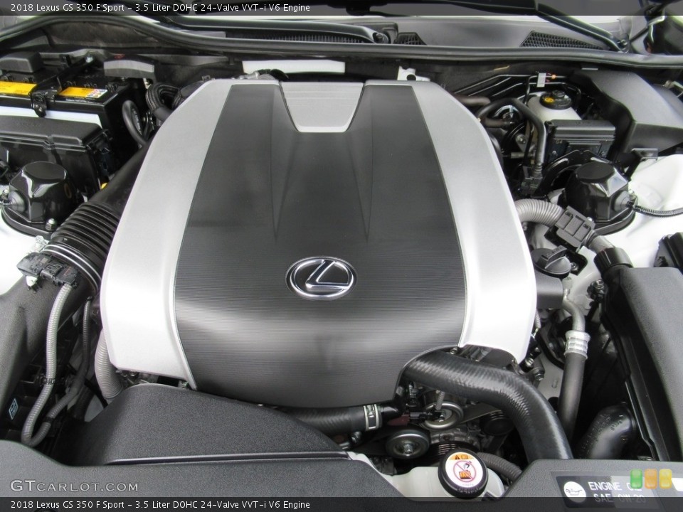 3.5 Liter DOHC 24-Valve VVT-i V6 2018 Lexus GS Engine