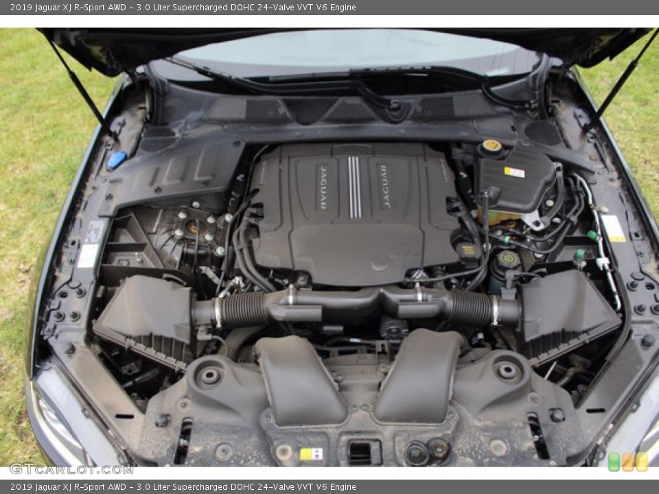 3.0 Liter Supercharged DOHC 24-Valve VVT V6 Engine for the 2019 Jaguar XJ #138436446
