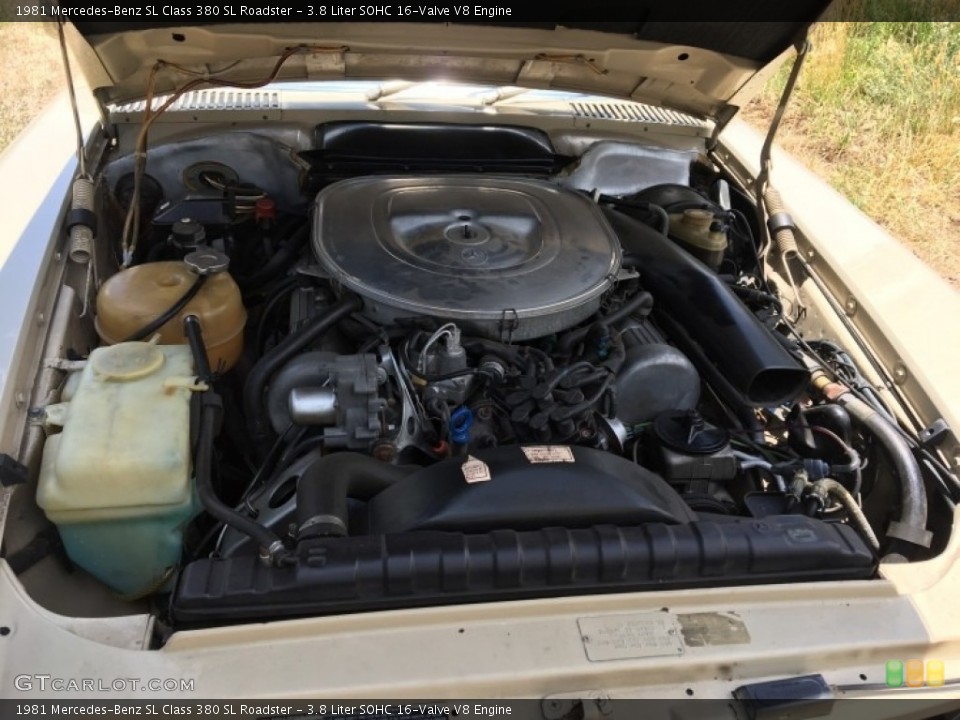 3.8 Liter SOHC 16-Valve V8 Engine for the 1981 Mercedes-Benz SL Class #138455408
