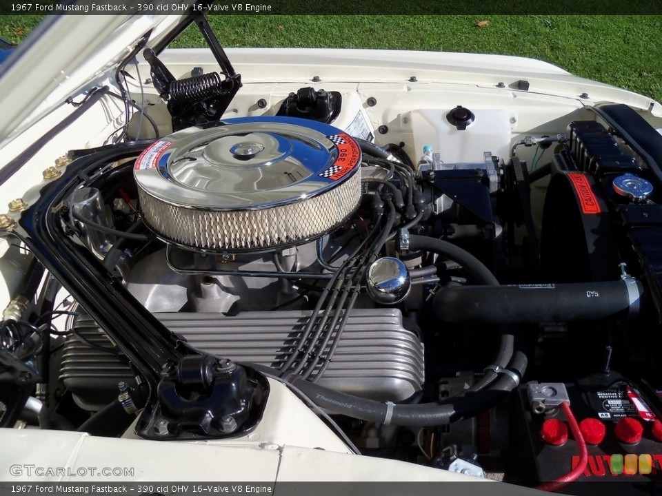 390 cid OHV 16-Valve V8 Engine for the 1967 Ford Mustang #138493380