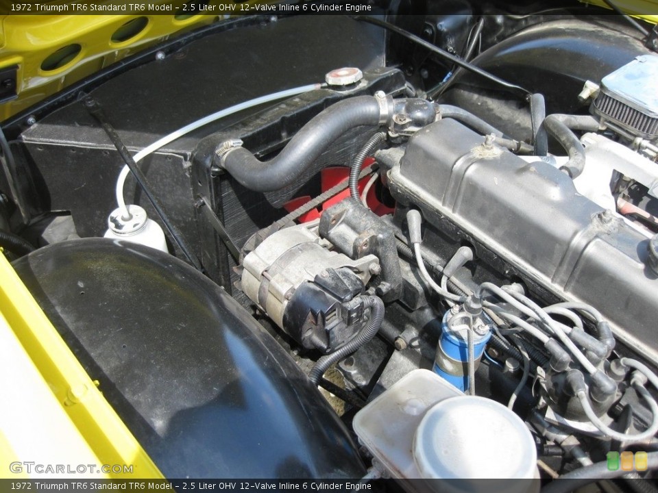 2.5 Liter OHV 12-Valve Inline 6 Cylinder 1972 Triumph TR6 Engine
