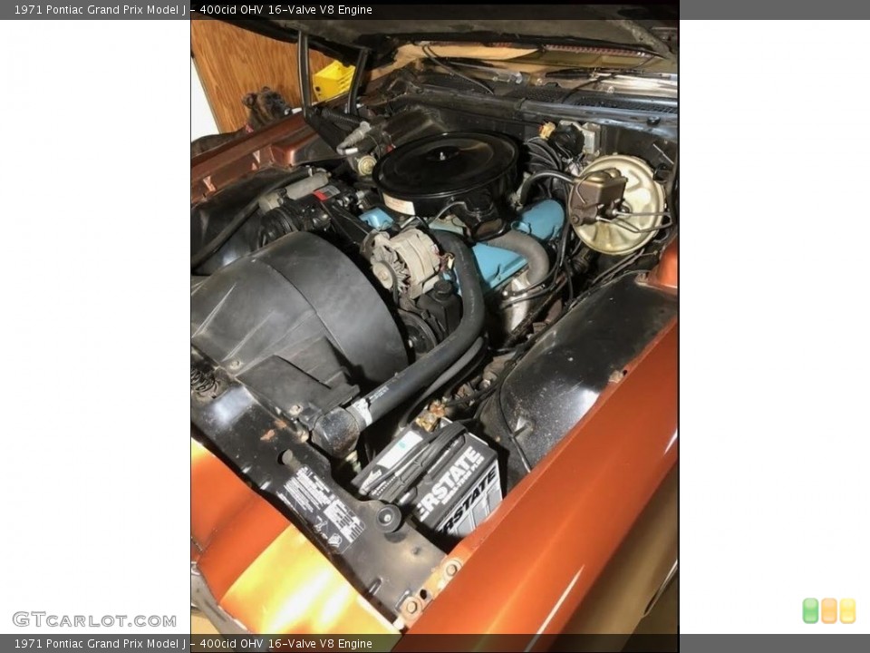400cid OHV 16-Valve V8 1971 Pontiac Grand Prix Engine
