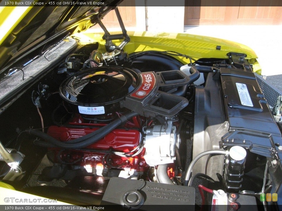 455 cid OHV16-Valve V8 1970 Buick GSX Engine