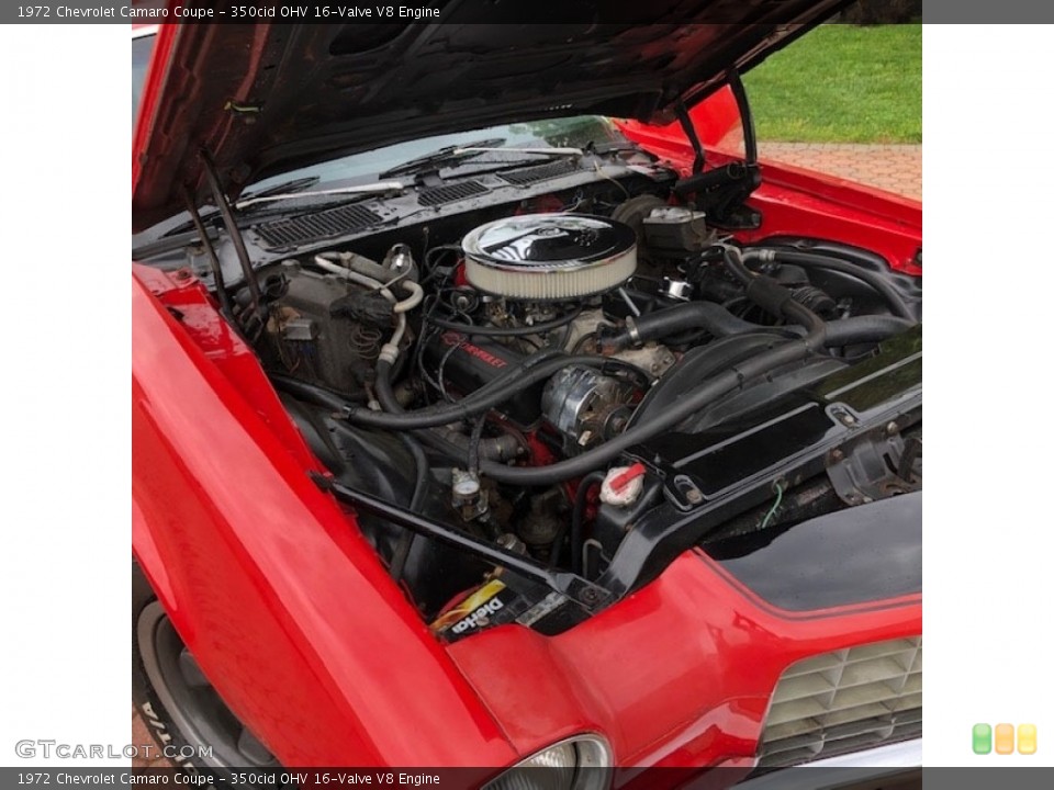 350cid OHV 16-Valve V8 1972 Chevrolet Camaro Engine
