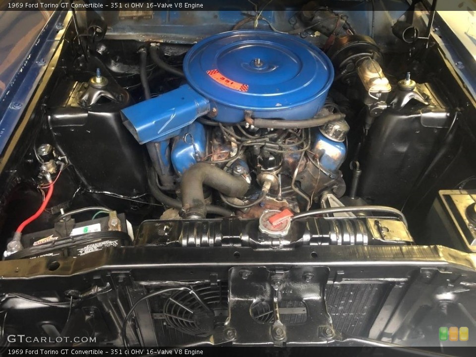 351 ci OHV 16-Valve V8 Engine for the 1969 Ford Torino #138517368
