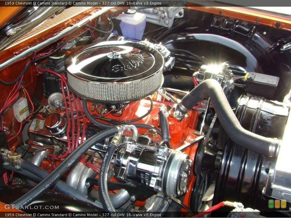 327 cid OHV 16-Valve V8 1959 Chevrolet El Camino Engine