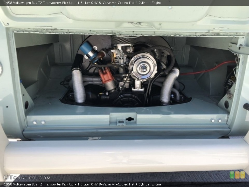 1.6 Liter OHV 8-Valve Air-Cooled Flat 4 Cylinder Engine for the 1958 Volkswagen Bus #138525165