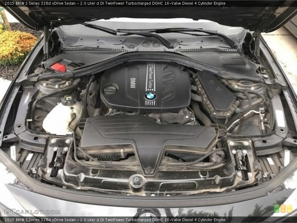 2.0 Liter d DI TwinPower Turbocharged DOHC 16-Valve Diesel 4 Cylinder 2015 BMW 3 Series Engine