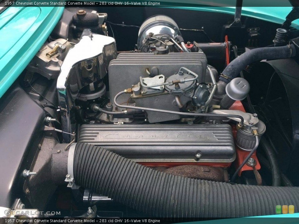 283 cid OHV 16-Valve V8 1957 Chevrolet Corvette Engine