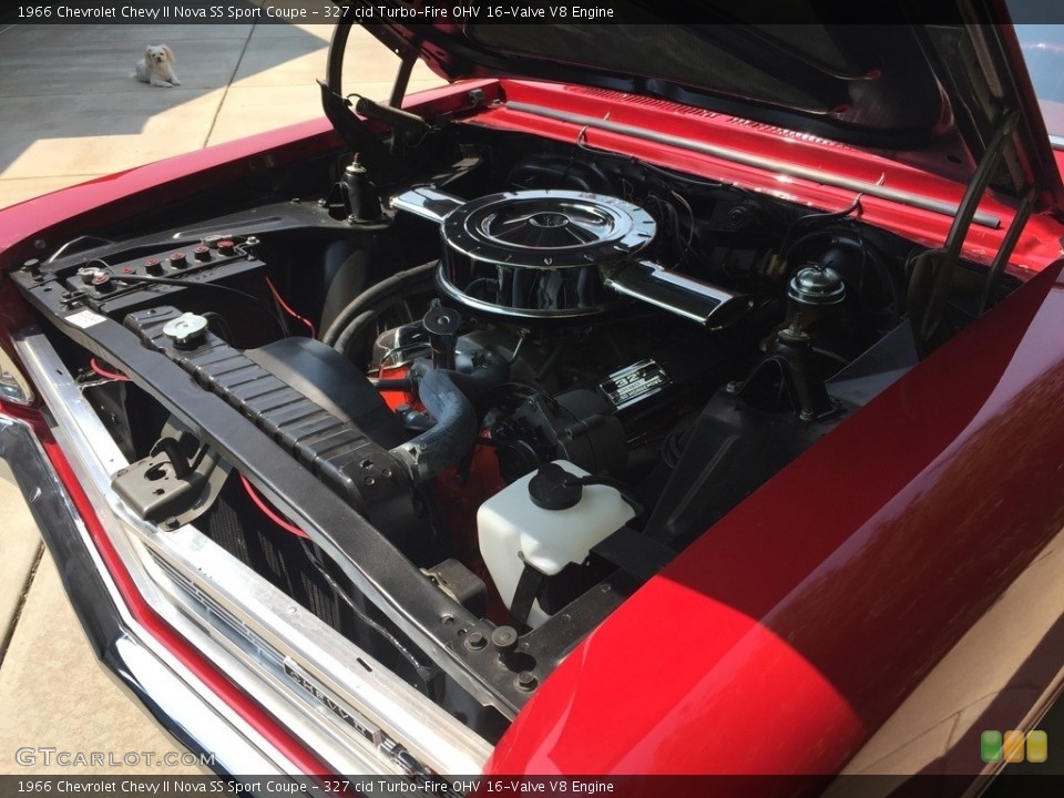 327 cid Turbo-Fire OHV 16-Valve V8 1966 Chevrolet Chevy II Engine