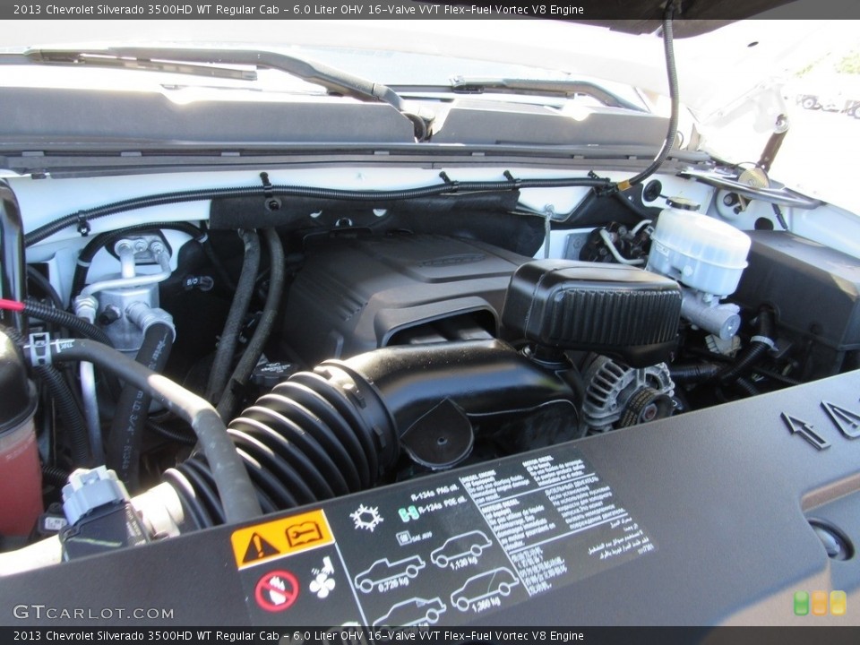 6.0 Liter OHV 16-Valve VVT Flex-Fuel Vortec V8 Engine for the 2013 Chevrolet Silverado 3500HD #138536004