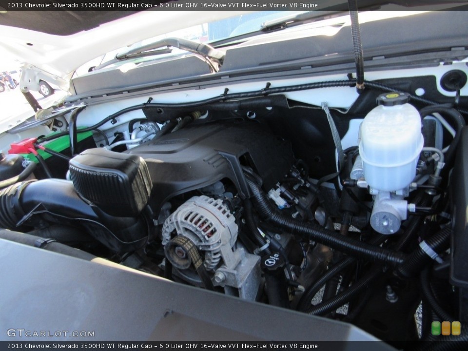 6.0 Liter OHV 16-Valve VVT Flex-Fuel Vortec V8 Engine for the 2013 Chevrolet Silverado 3500HD #138536027
