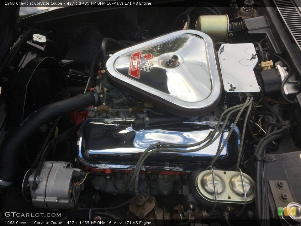 427 cid 435 HP OHV 16-Valve L71 V8 Engine for the 1968 Chevrolet Corvette #138543324