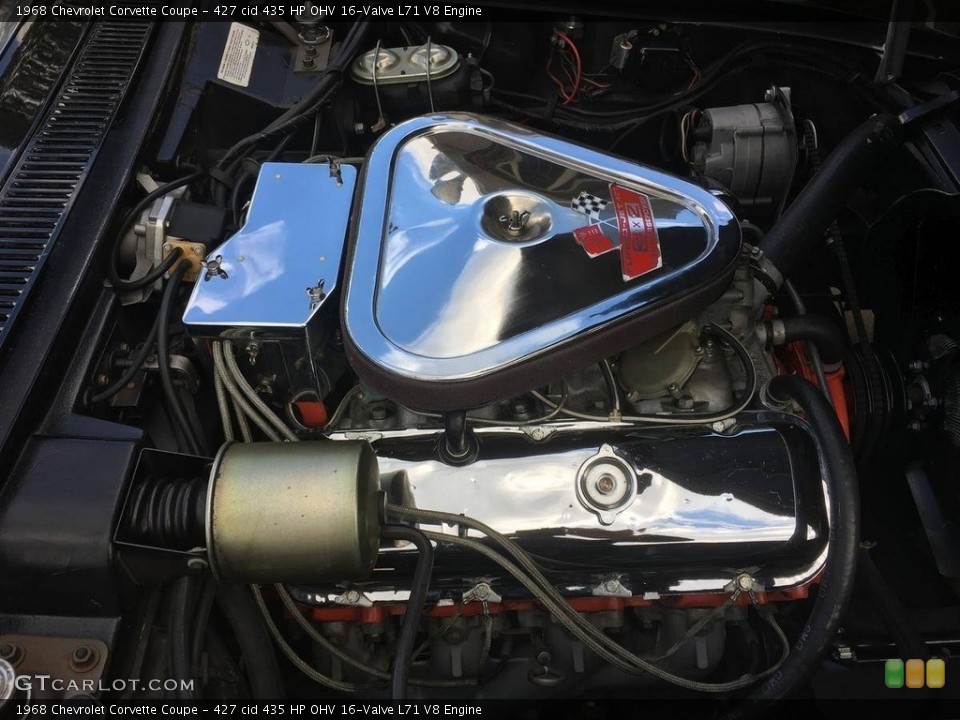 427 cid 435 HP OHV 16-Valve L71 V8 Engine for the 1968 Chevrolet Corvette #138543375