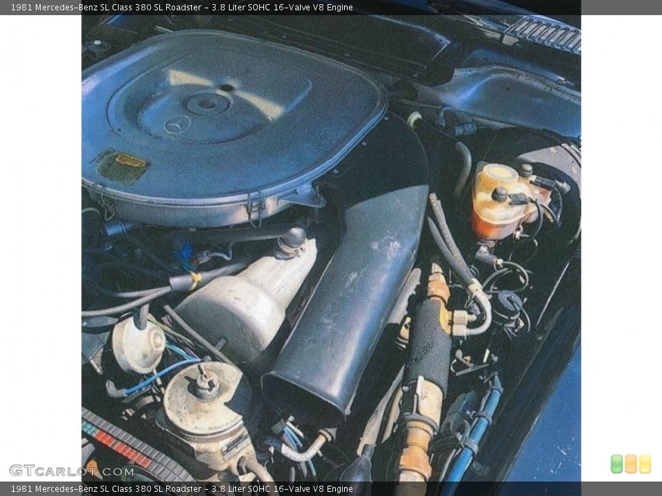 3.8 Liter SOHC 16-Valve V8 Engine for the 1981 Mercedes-Benz SL Class #138548070