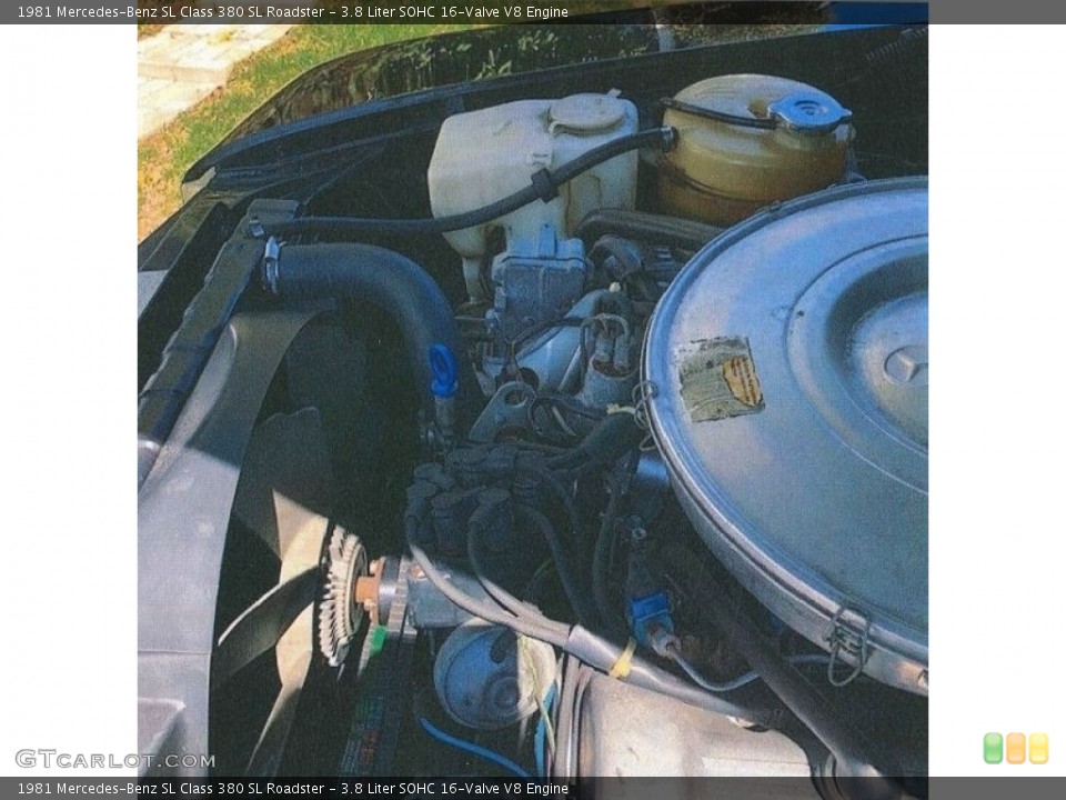 3.8 Liter SOHC 16-Valve V8 Engine for the 1981 Mercedes-Benz SL Class #138548097