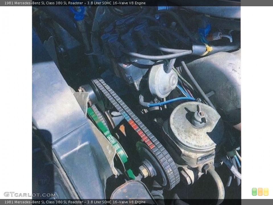 3.8 Liter SOHC 16-Valve V8 Engine for the 1981 Mercedes-Benz SL Class #138548142