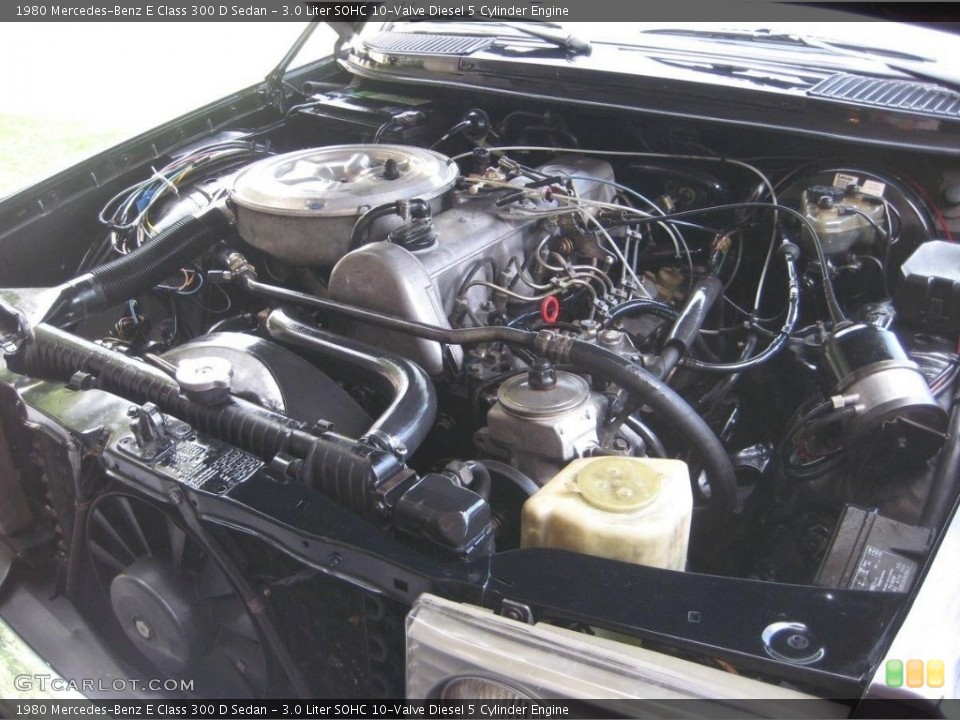 3.0 Liter SOHC 10-Valve Diesel 5 Cylinder Engine for the 1980 Mercedes-Benz E Class #138554303