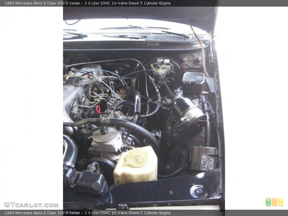 3.0 Liter SOHC 10-Valve Diesel 5 Cylinder Engine for the 1980 Mercedes-Benz E Class #138554337