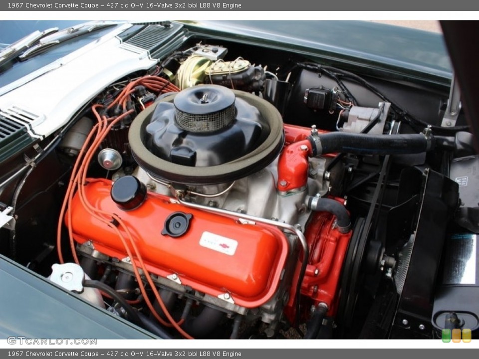 427 cid OHV 16-Valve 3x2 bbl L88 V8 Engine for the 1967 Chevrolet Corvette #138555540