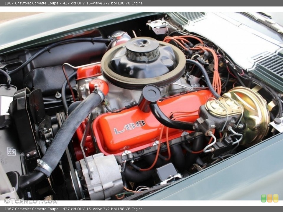 427 cid OHV 16-Valve 3x2 bbl L88 V8 Engine for the 1967 Chevrolet Corvette #138555564