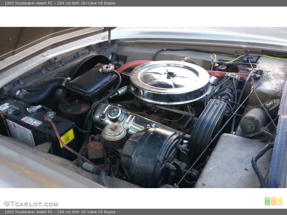 289 cid OHV 16-Valve V8 1963 Studebaker Avanti Engine