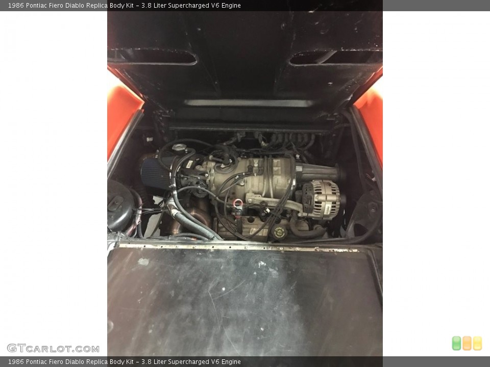 3.8 Liter Supercharged V6 1986 Pontiac Fiero Engine