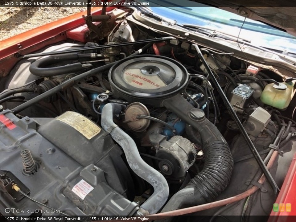 455 cid OHV 16-Valve V8 Engine for the 1975 Oldsmobile Delta 88 #138568215