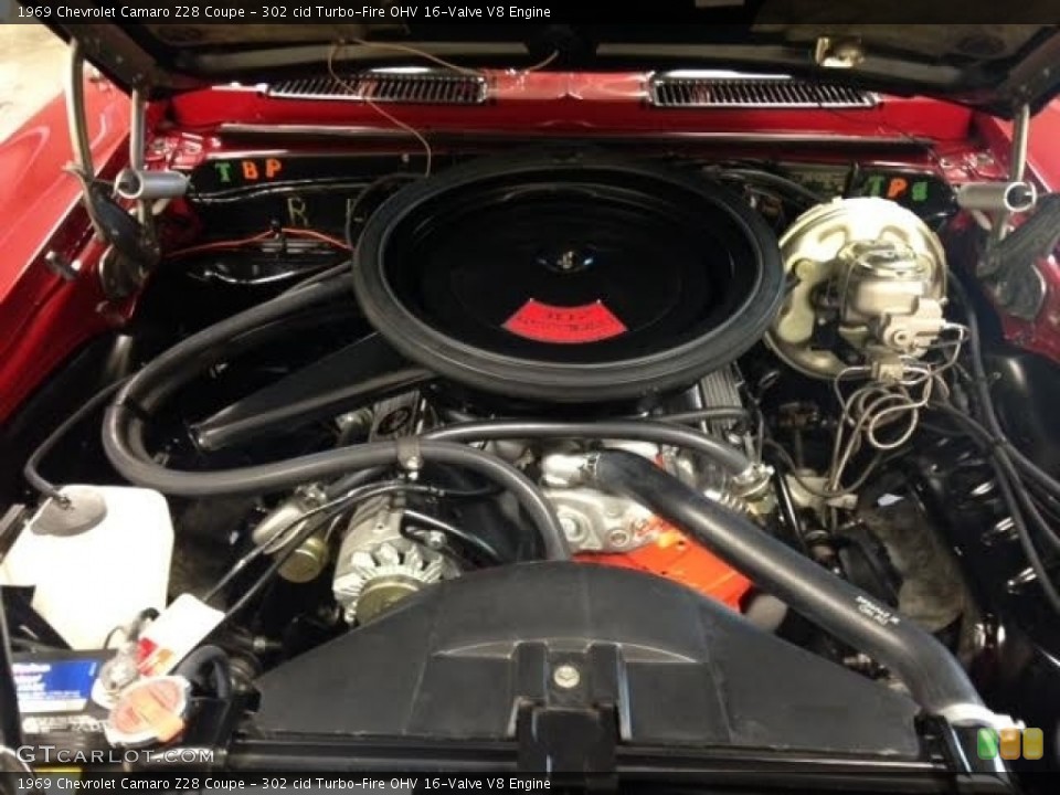 302 cid Turbo-Fire OHV 16-Valve V8 Engine for the 1969 Chevrolet Camaro #138569298