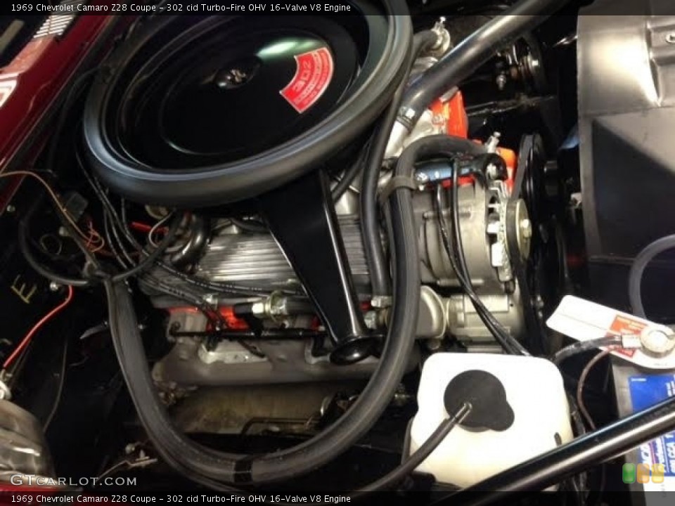 302 cid Turbo-Fire OHV 16-Valve V8 Engine for the 1969 Chevrolet Camaro #138569316
