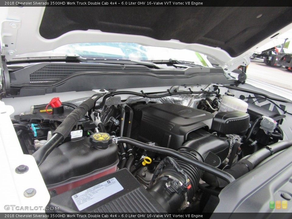6.0 Liter OHV 16-Valve VVT Vortec V8 Engine for the 2018 Chevrolet Silverado 3500HD #138573045