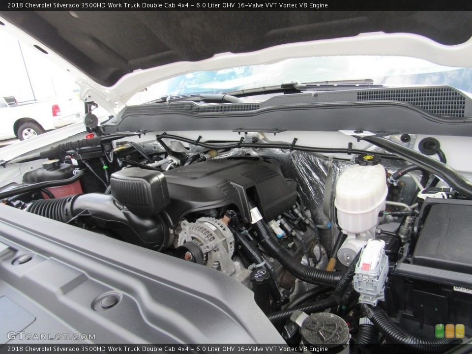 6.0 Liter OHV 16-Valve VVT Vortec V8 Engine for the 2018 Chevrolet Silverado 3500HD #138573069