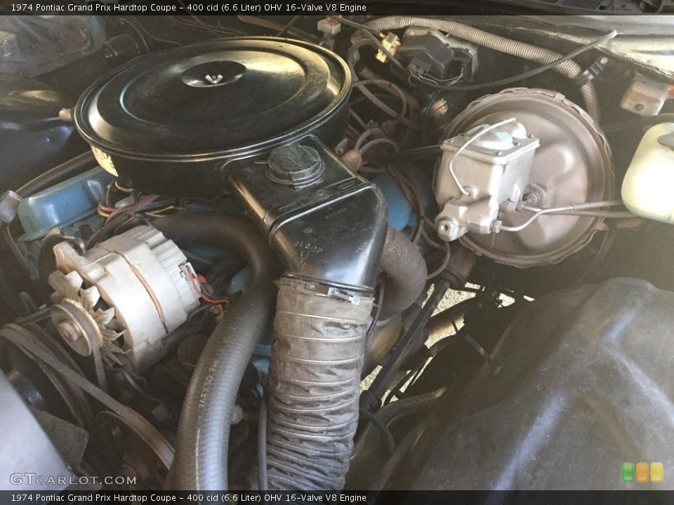 400 cid (6.6 Liter) OHV 16-Valve V8 Engine for the 1974 Pontiac Grand Prix #138574728