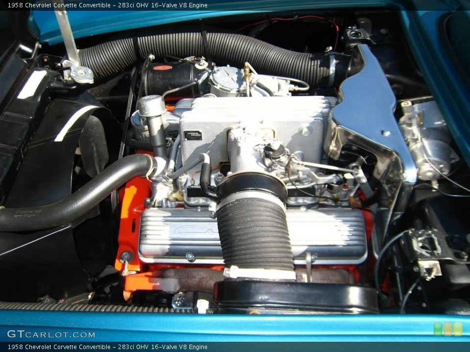 283ci OHV 16-Valve V8 1958 Chevrolet Corvette Engine