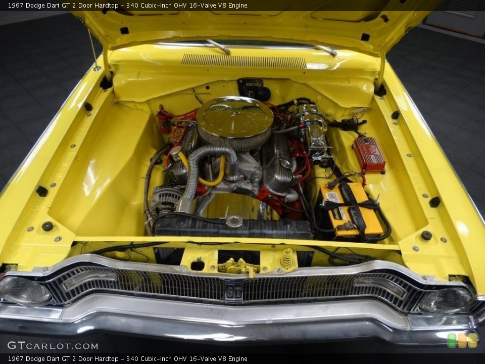 340 Cubic-Inch OHV 16-Valve V8 1967 Dodge Dart Engine