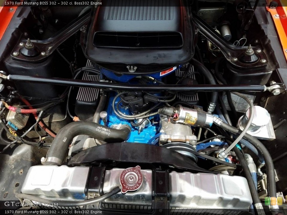 302 ci. Boss302 1970 Ford Mustang Engine