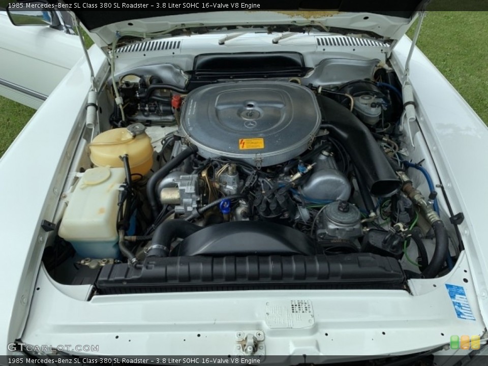 3.8 Liter SOHC 16-Valve V8 Engine for the 1985 Mercedes-Benz SL Class #138590700