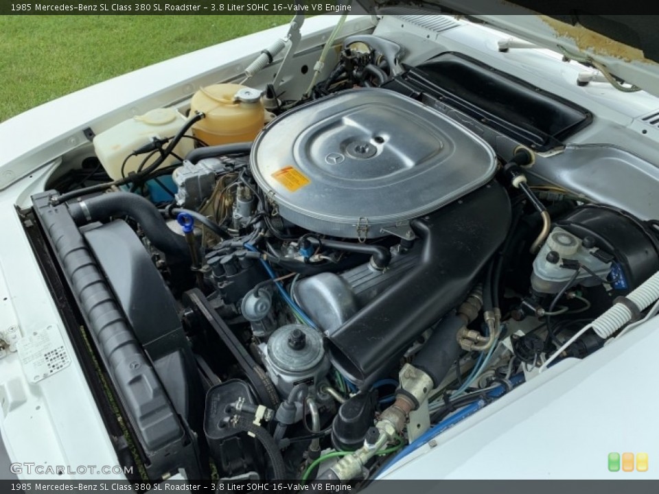 3.8 Liter SOHC 16-Valve V8 Engine for the 1985 Mercedes-Benz SL Class #138590973