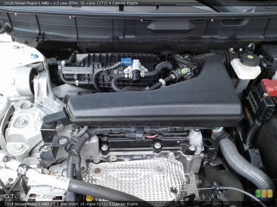 2.5 Liter DOHC 16-Valve CVTCS 4 Cylinder 2018 Nissan Rogue Engine