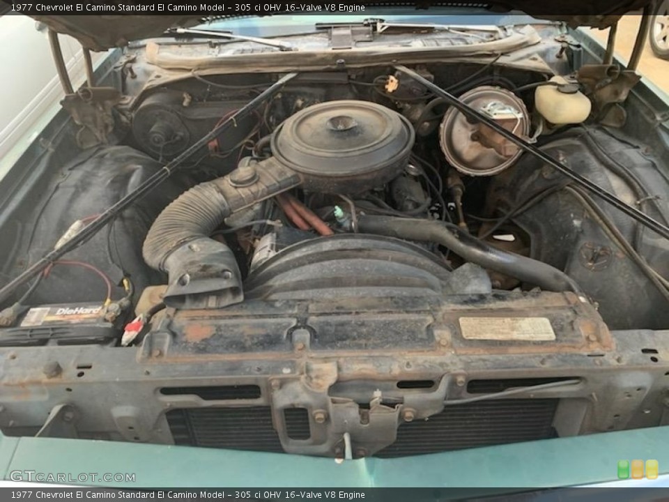 305 ci OHV 16-Valve V8 Engine for the 1977 Chevrolet El Camino #138610332