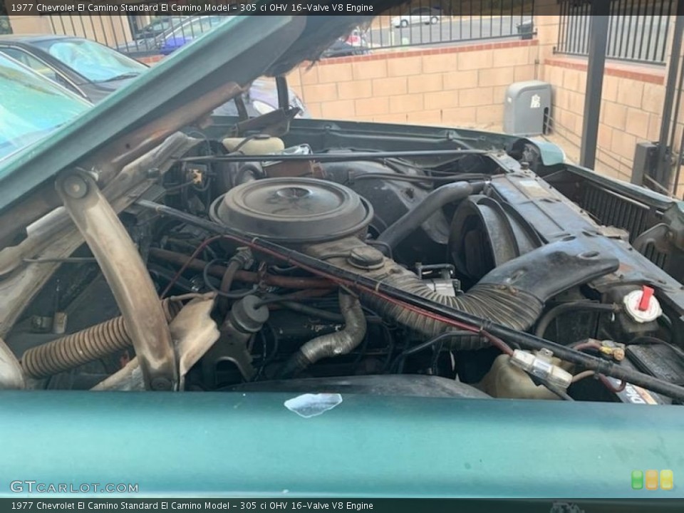 305 ci OHV 16-Valve V8 Engine for the 1977 Chevrolet El Camino #138610554